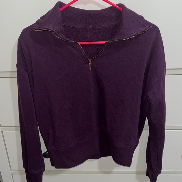 Gaiam Purple Pullover Long Sleeve Activewear - Picture 1 of 4